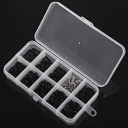 Rpi shop - Alloy Steel Universal Laptop Screws Kit for IBM, HP, Lenovo, Samsung, Dell Sony, Toshiba, 10 Different Size of M2, M2.5 & M3 Screws Each 25 pcs with Hex Nuts Pack Of 300 Pieces - Image 3