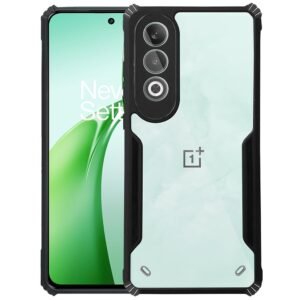 amazon basics Mobile Cover (Soft & Flexible Back Case with Cushioned Edges) for OnePlus Nord CE4 5G (Black)