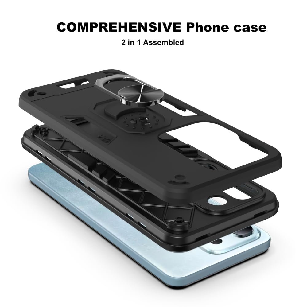 NDCOM for Vivo T4x 5G Back Cover | Premium Protection Case for vivo iQOO Z10x Back Cover | Shockproof Ring Holder Case - Image 7