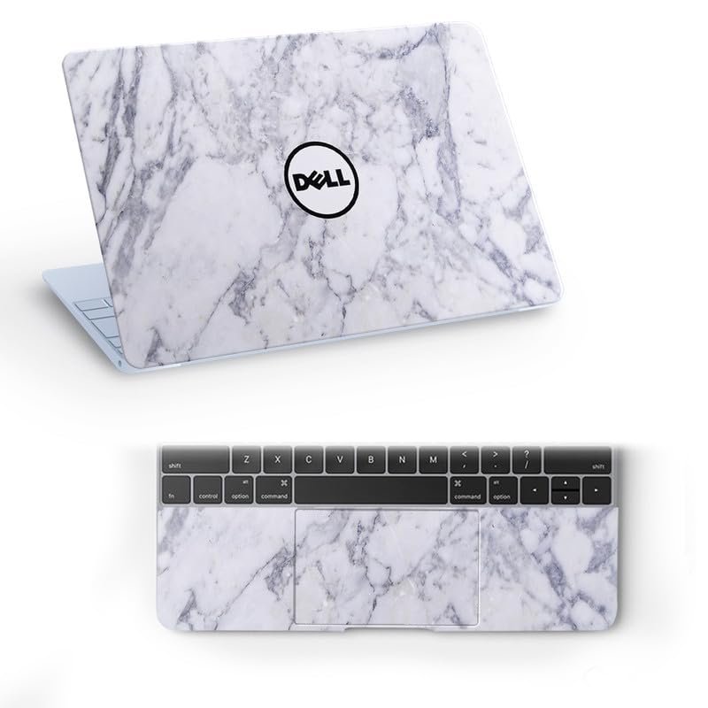 DL229 Top+Wrist Pad Vinyl Laptop Skin/Sticker/Cover for 15 to 15.6 Inches Laptops Laminated-Removable-HD Quality Compatible for Dell-(15x10 Inches)