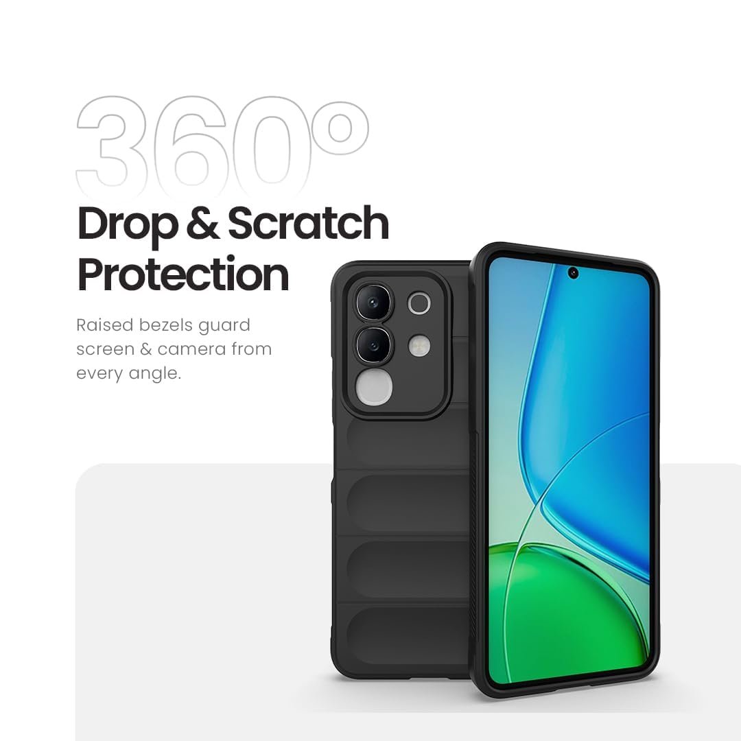 Covers CART Silicon Back Case Cover for iQOO Z10x 5G / Vivo T4x 5G | Liquid Silicon Magic Case with Camera Protection | 360 Degree Protection | Red - Image 2