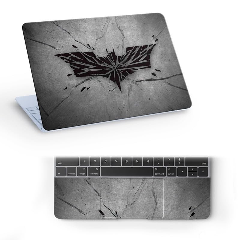 Design 12 Top+Wrist Pad Vinyl Laptop Skin/Sticker/Cover for 15 to 15.6 Inches Laptops Laminated-Removable-HD Quality Compatible for Hp-Dell-Sony-Lenovo-Asus etc.(15x10 Inches)