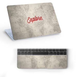 Explore The World Full Vinyl Laptop Skin/Sticker/Cover for 14 Inches Laptops Laminated-Removable-HD Quality Compatible for Hp-Dell-Sony-Lenovo-Asus etc.(13.8x9.6 Inches)