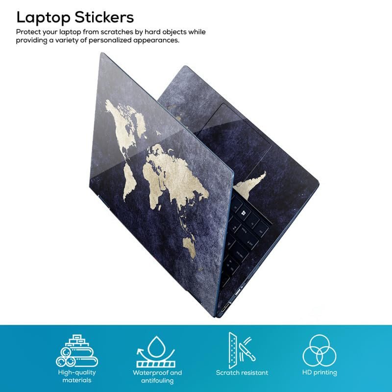 DSGN 64 Full Body Laptop Skin Bubble-Free | Laminated & Removable | HD Quality Sticker for Laptops Upto 15.6 Inches Compatible with Hp/Dell/Acer/Lenovo/Asus etc - Image 2