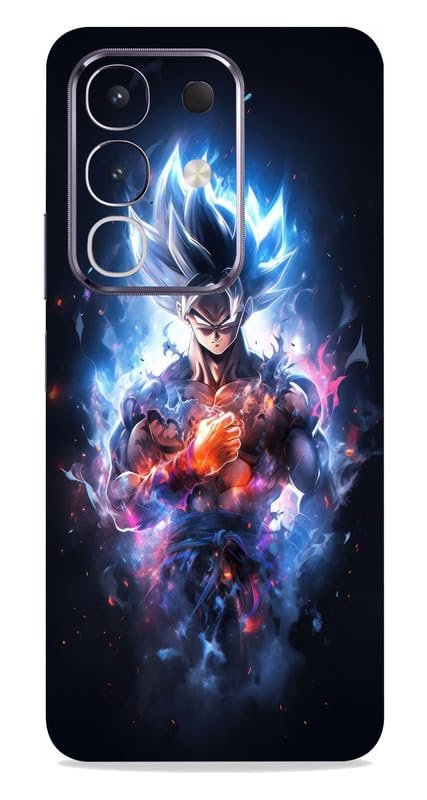 Compatible for vivo t4x 5G -Goku 2-Mobile Back Skin Rear Screen Guard Protector Film Wrap (Coverage - Back+Camera+Sides)
