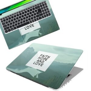 Faith Full Body Vinyl Laptop Skin/Sticker/Cover Upto 15.6 Inches Laptops Laminated-Removable-HD Quality Compatible for Hp-Dell-Sony-Lenovo-Asus etc.(15x10 Inches)