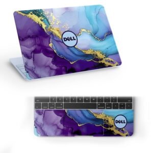 Pattern DL771 Top+Wrist Pad Vinyl Laptop Skin/Sticker/Cover for 14 Inches Laptops Laminated-Removable-HD Quality Compatible for Dell (13.8x9.6 Inches)