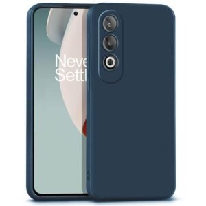 Back Cover for OnePlus Nord CE4 5G | Full Camera Protection | Liquid Silicon Case | Flexible Bumper Case for OnePlus Nord CE4 5G (Deep Blue)