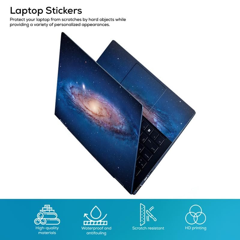 The Universe Full Vinyl Laptop Skin/Sticker/Cover for 15 to 15.6 Inches Laptops Laminated-Removable-HD Quality Compatible for Hp-Dell-Sony-Lenovo-Asus etc.(15x10 Inches) - Image 2