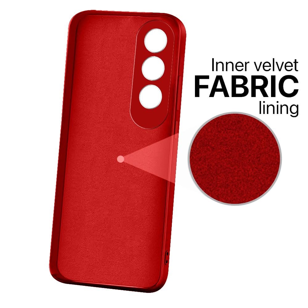 amazon basics Basic Case for OnePlus Nord CE4 5G (Silicone_Red) - Image 7