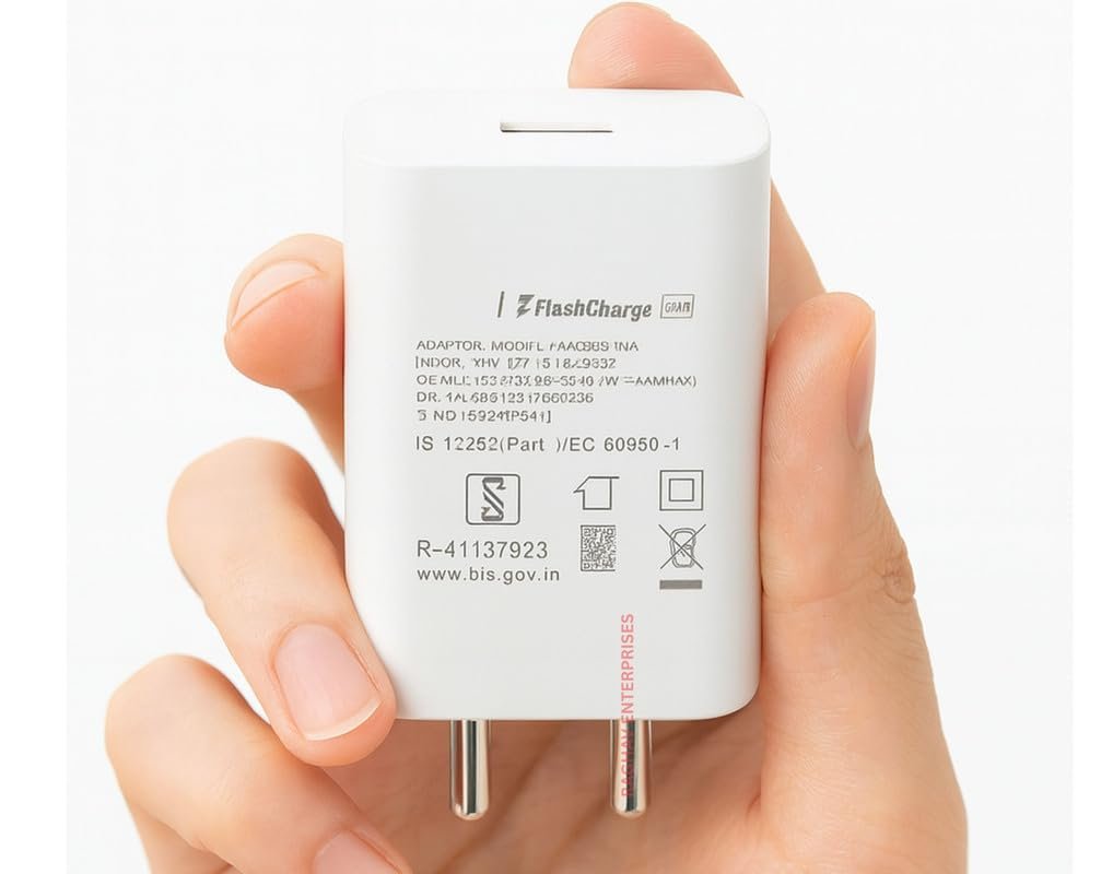 Original Vivo 44W USB Flash Type C Charger Adapter Compatible with Vivo T4X/T4/Lite/Ultra/T3/T3X/T3 Pro/T2/T2X,Iqoo Z10/Z10X/5G/Z9X/Z9S/Z9/Lite/Z7 Pro,Y28S/Y28E/Y39/Y19E/Y29,44-Watt Fast Charge