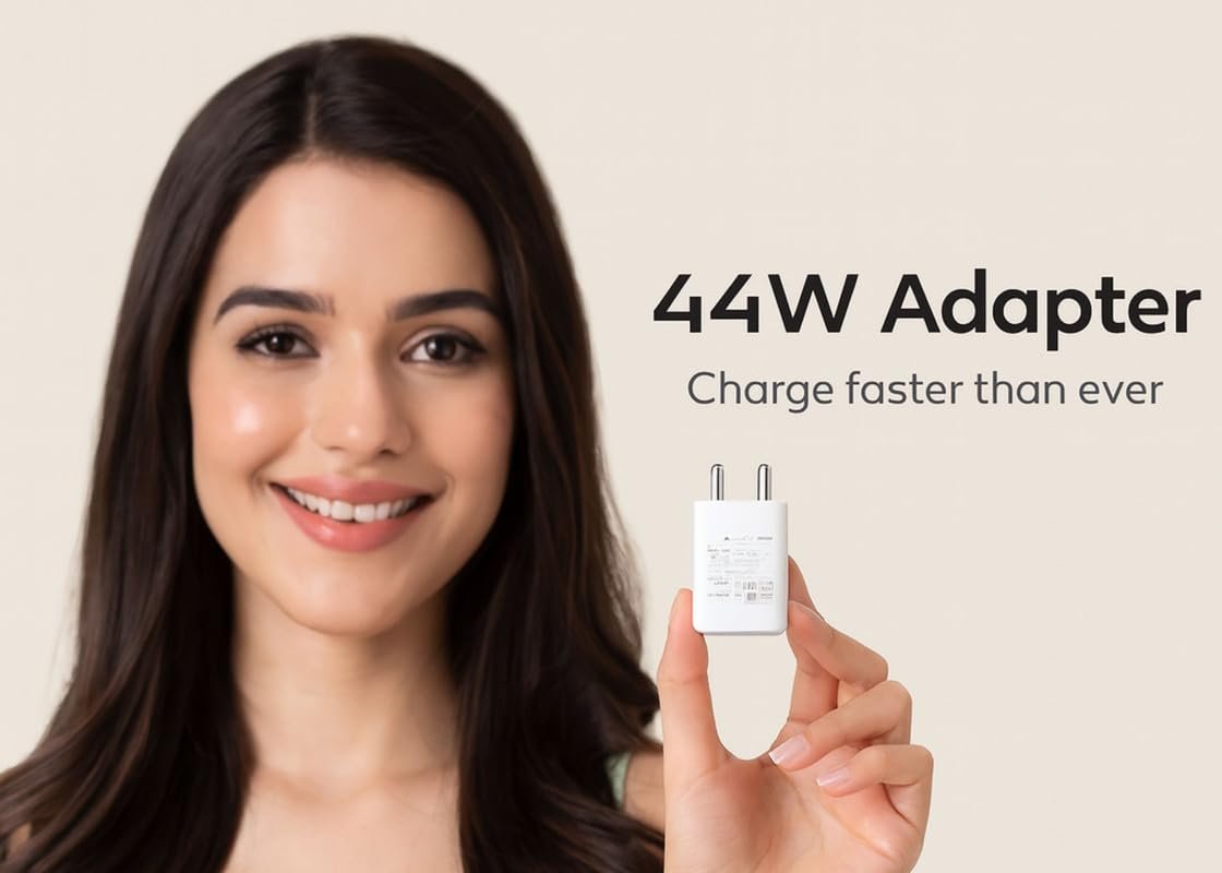 Original Vivo 44W USB Flash Type C Charger Adapter Compatible with Vivo T4X/T4/Lite/Ultra/T3/T3X/T3 Pro/T2/T2X,Iqoo Z10/Z10X/5G/Z9X/Z9S/Z9/Lite/Z7 Pro,Y28S/Y28E/Y39/Y19E/Y29,44-Watt Fast Charge - Image 2