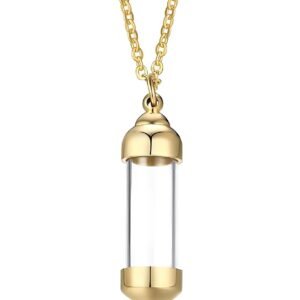 Vial Necklace, Locket For Girls Pendant, Locket for Men and Women, Stylish Pendant Necklace for Wear and Special Occasions