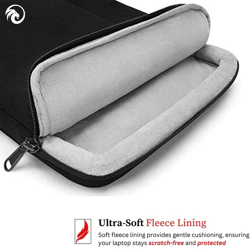 13.3-" Laptop Sleeve Bag, Waterproof Case for MacBook Pro, Surface Laptop, ASUS VivoBook, Surface Book, Premium Protective Cover for Business and Travel - Black -Single Pocket - Image 2