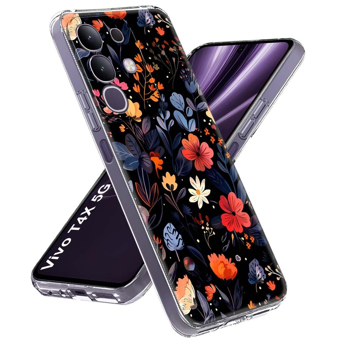 Fashionury Silicone Designer Printed Back Case Cover for Vivo T4x 5G -D3260 - Image 2