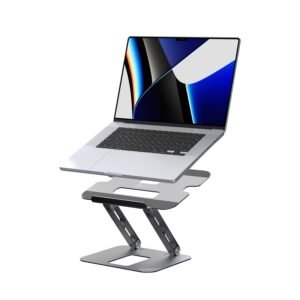 j5create Multi-Angle Aluminum Laptop Stand, Ergonomic Notebook Riser, Suitable for MacBook, Dell, HP, Lenovo, Fits Most laptops up to 16" (JTS127)