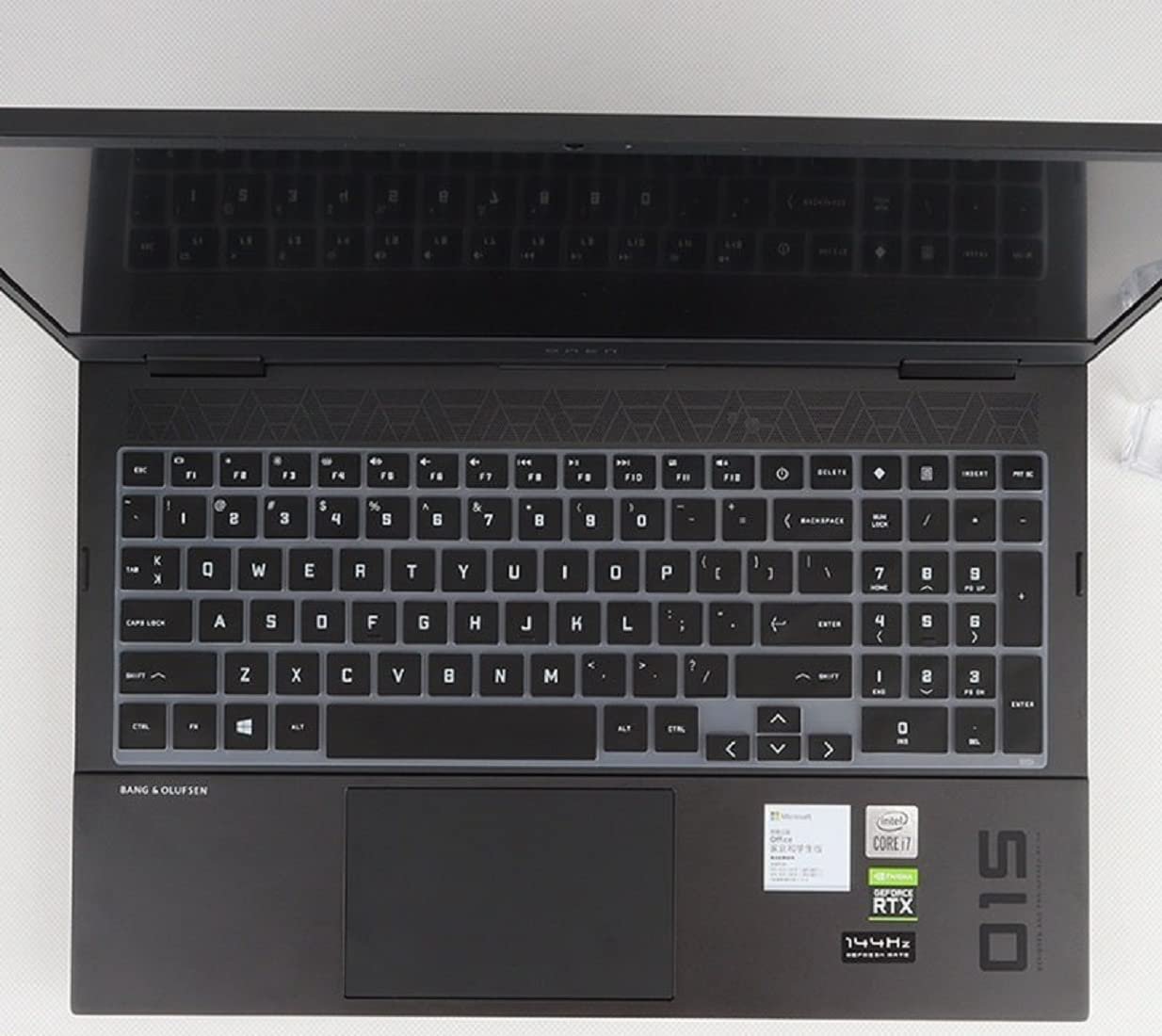 RAYA Keyboard Skin Cover for HP OMEN 15 & HP OMEN 16 Gaming Laptops (Black)