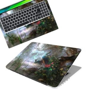 Peacock Painting Full Body Vinyl Laptop Skin/Sticker/Cover Upto 15.6 Inches Laptops Laminated-Removable-HD Quality Compatible for Hp-Dell-Sony-Lenovo-Asus etc.(15x10 Inches)