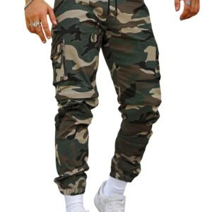 TAGDO Men’s Camouflage Cargo Jogger Pants (2045)