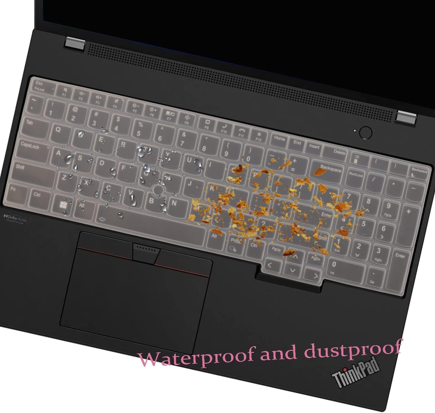 RAYA Silicone Keyboard Cover for Lenovo Thinkpad E16 Thinkpad L16 Thinkpad T16 (Gen2/Gen3) Thinkpad P16 (Gen2/Gen3) Keyboard Protector (Transparent) - Image 3