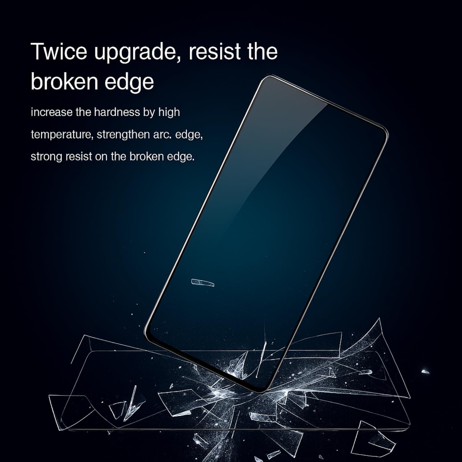 Military-Grade Gorilla Tempered Glass Screen Protector for Vivo T4x 5G (6.72 Inch) With Installation Kit | Edge To Edge Coverage With Easy Installation Kit | Black - Image 5