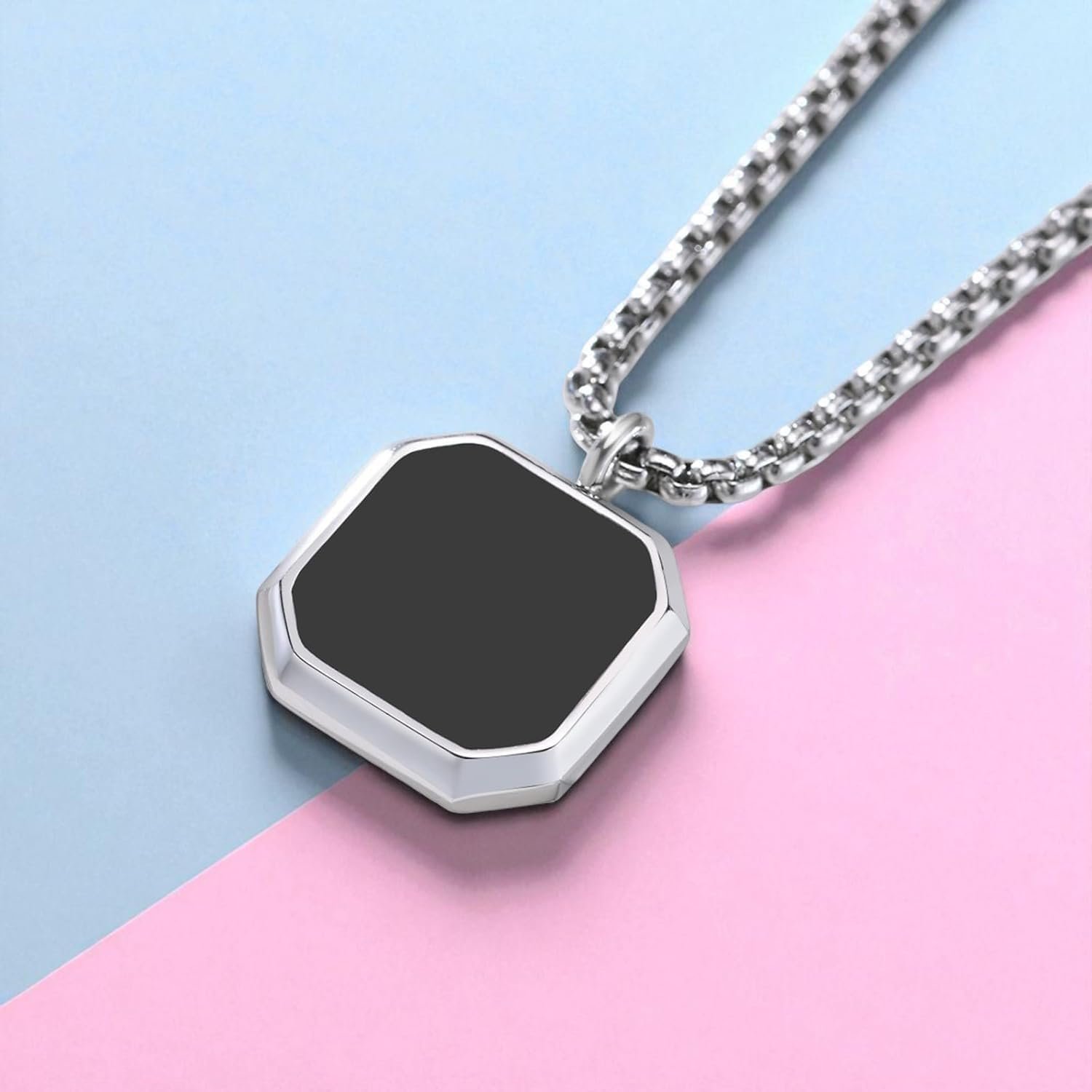 Pendant Chain for Men & Women | Minimalist Unisex Men Jewellery | Stainless Steel Chain | Gift for Birthday, Anniversary, Valentine’s Day - Image 4