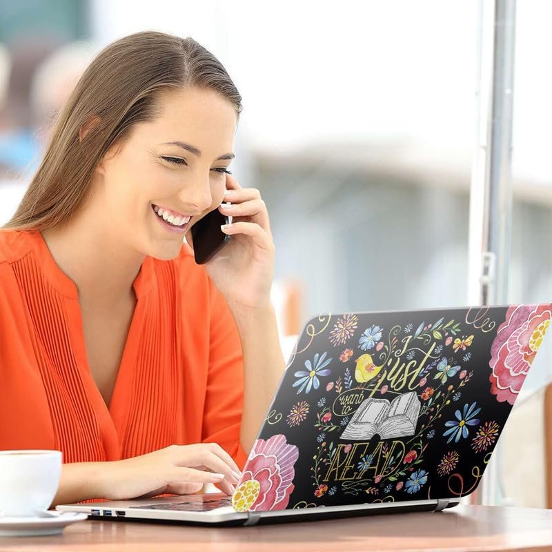 Floral/Flower Quote D17 Pattern Full Body Vinyl Laptop Skin/Sticker/Cover Upto 15.6 Inches Laptops Laminated-Removable-HD Quality Compatible for Hp-Dell-Sony-Lenovo-Asus etc.(15x10 Inches) - Image 4