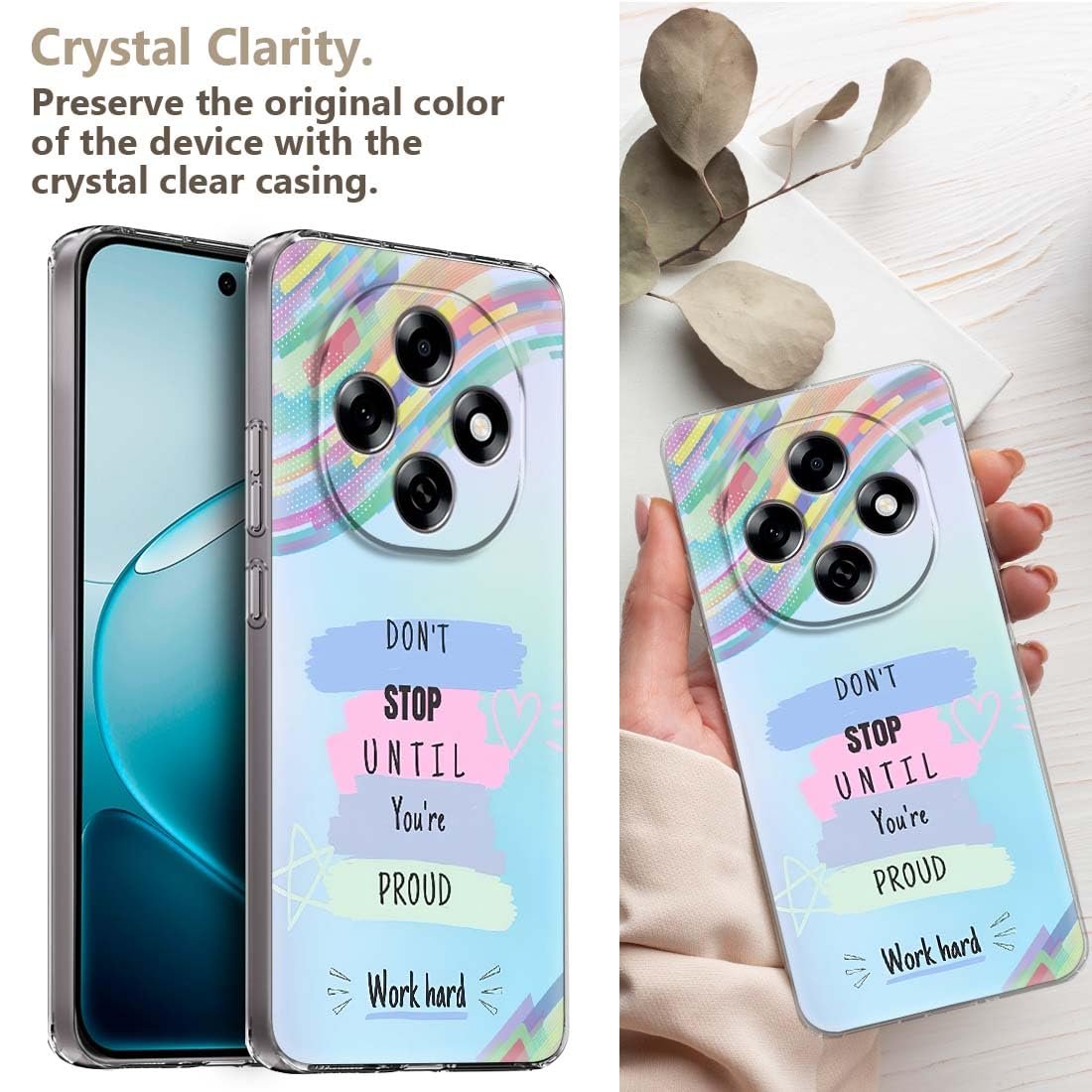 Fashionury Designer Soft Back Cover Case Compatible for Oppo F31 Pro 5G, Printed,Transparent,Flexible, Silicon for Oppo F31 Pro 5G -D3277 - Image 5