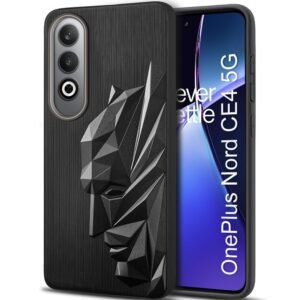 TOUCCH 3D Face Shockproof Case Cover for Oneplus Nord CE4 5G| Shock Proof Design with Camera Protection Ring| Liquid Case (Microfibre Lining) for 1+ Nord CE4 5G | Silicone – Black