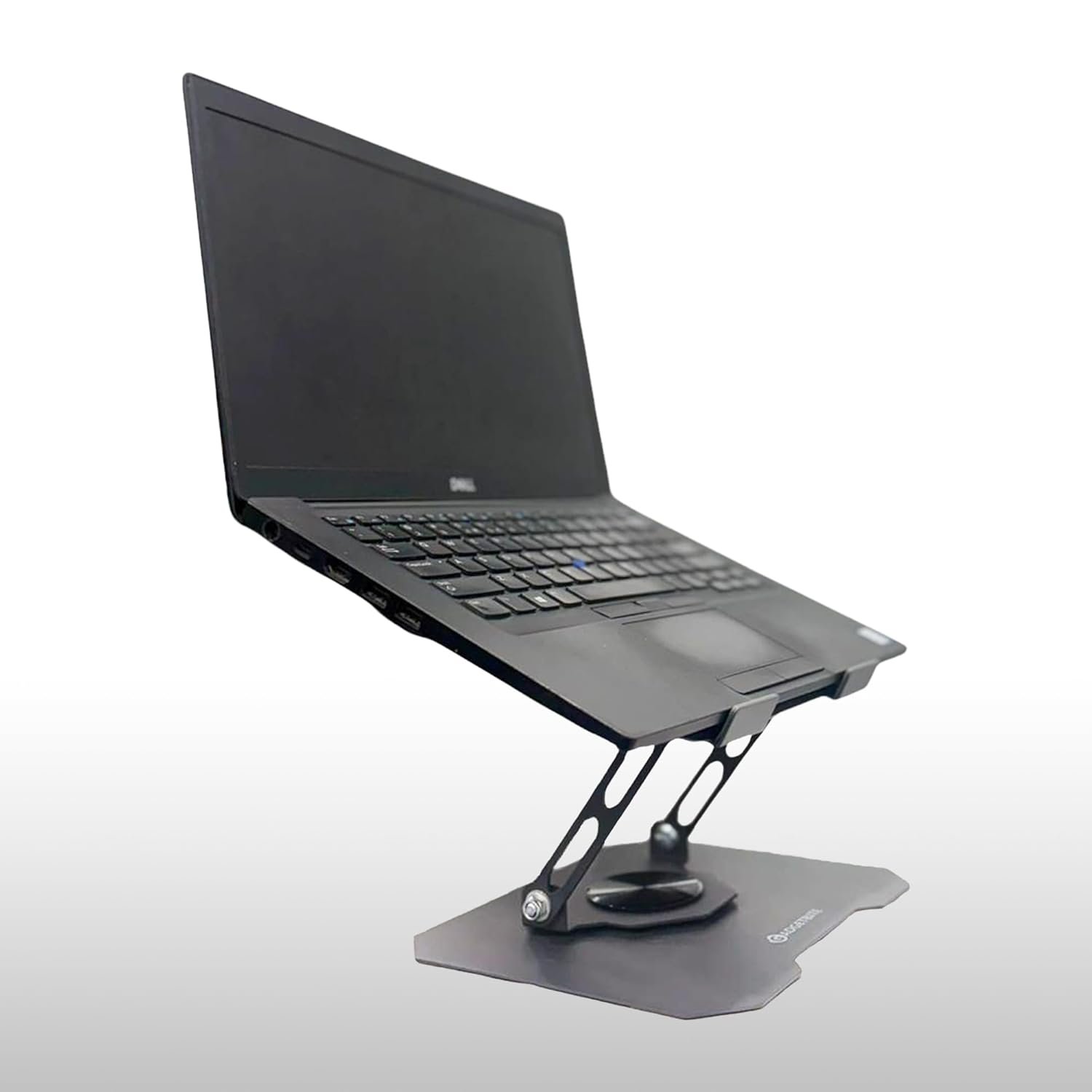 GadgetBite Laptop Stand with 360° Rotation, Foldable and Height-Adjustable Design. Sturdy Carbon Steel Build with Anti-Slip Pads. Supports laptops up to 15.6” – MacBook, Dell, HP & More - Grey - Image 5