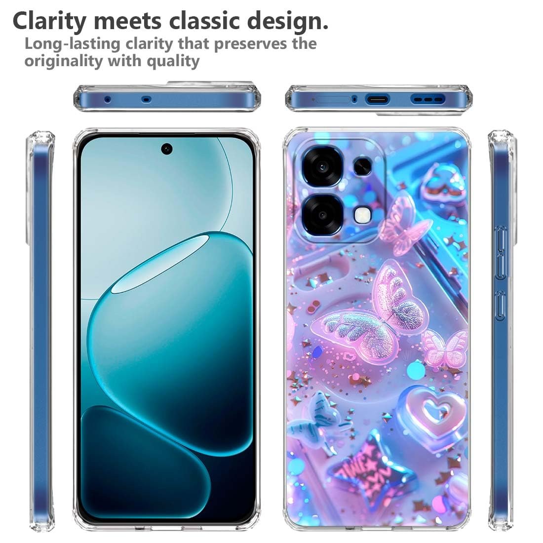 Soft Silicon Slimfit Back Cover for Oppo F31 5G, Stylish Printed Back Cover for Oppo F31 5G -D2165 - Image 4