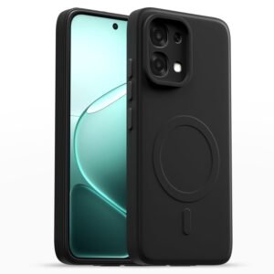 Pikkme Back Cover for Oppo F31 5G Soft Matte Silicone Mag-Safe Design (Mag-Safe Not Support) Camera Protection | Slim Fit Bumper Cover (Black)