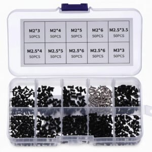Universal Laptop Screw Kit, Alloy Steel M2 M2.5 M3 Computer Screws Assortment for IBM, HP, Dell, Lenovo, Samsung, Sony, Electronics Repair Fastener Set - 500Pc