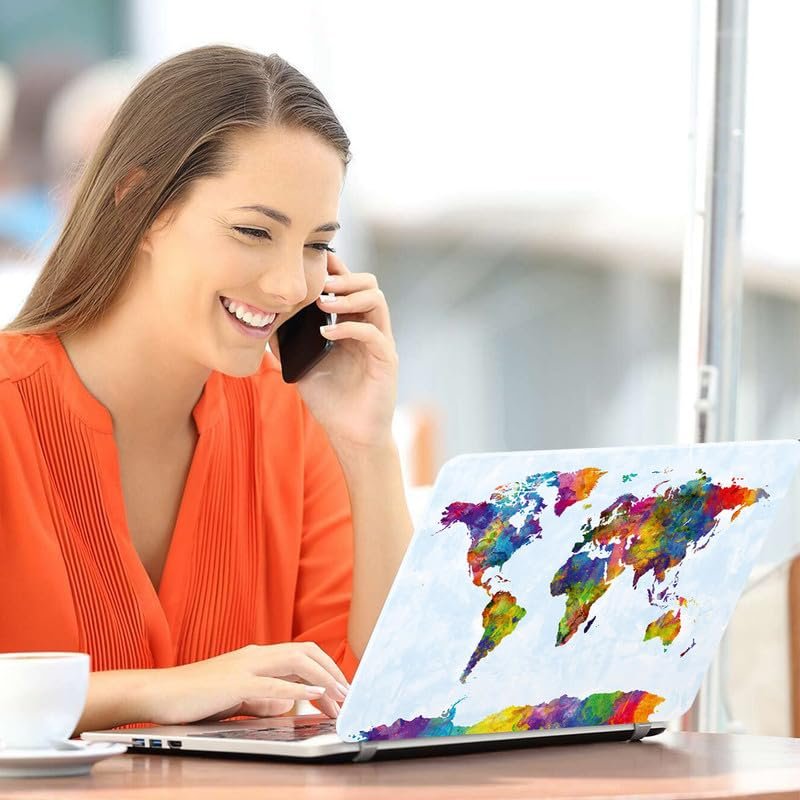 World Map D1 Full Vinyl Laptop Skin/Sticker/Cover for 15 to 15.6 Inches Laptops Laminated-Removable-HD Quality Compatible for Hp-Dell-Sony-Lenovo-Asus etc.(15x10 Inches) - Image 5