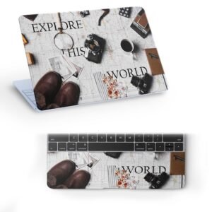 Explore This World Full Vinyl Laptop Skin/Sticker/Cover for 14 Inches Laptops Laminated-Removable-HD Quality Compatible for Hp-Dell-Sony-Lenovo-Asus etc.(13.8x9.6 Inches)