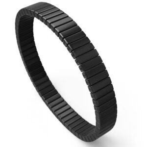 VAMA FASHIONS Stainless Steel Stretchable Hand Bracelet Stretch Link Wrist Band Casual & Formal Bracelets 16mm for Men & Boys