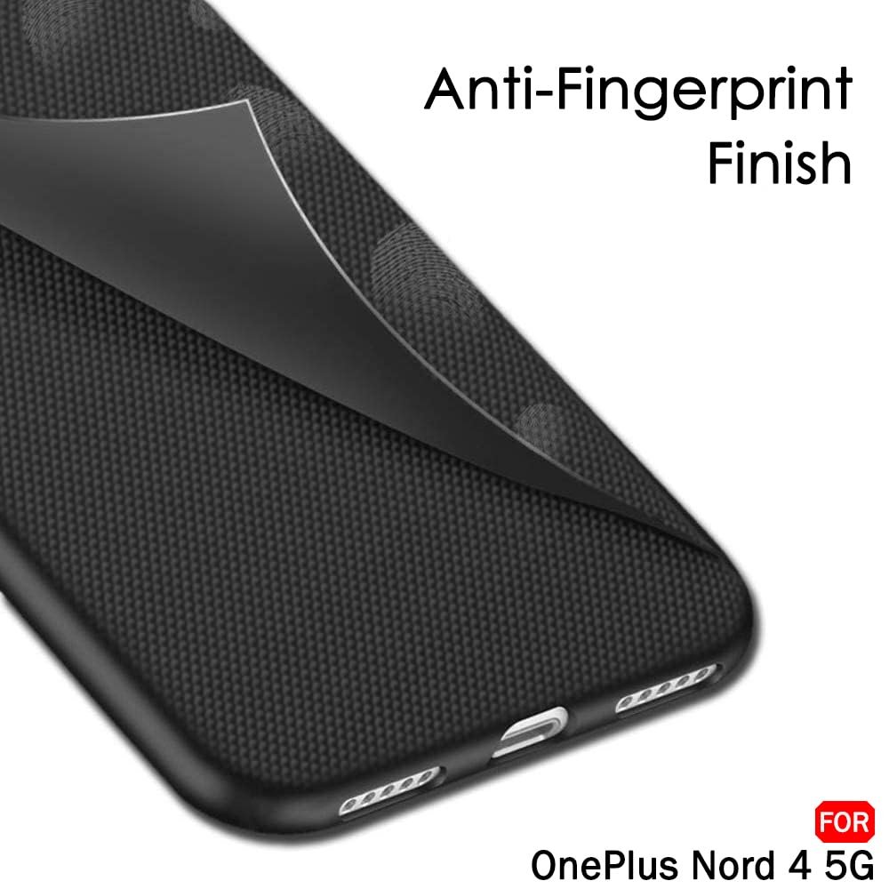 TheGiftKart Back Cover Case for OnePlus Nord 4 5G | Slim & Lightweight | Ultra-Premium Design | Camera Protection Bump | Fabric Texture Case Cover for OnePlus Nord 4 5G (PC & TPU, Black) - Image 5