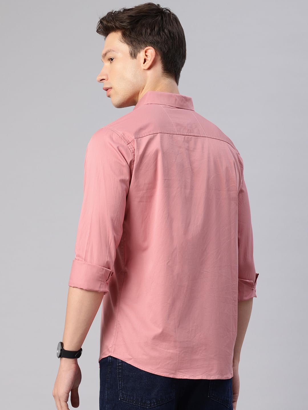 Majestic Man Men's Cotton Slim Fit Solid Casual Shirt - Image 4