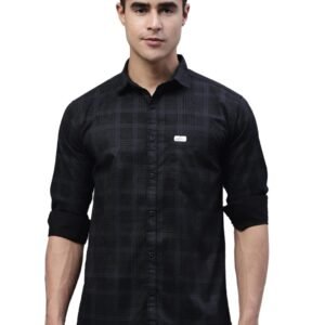 Majestic Man Cotton Checkered Slim Fit Casual Shirt For Men