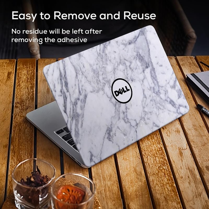 DL229 Top+Wrist Pad Vinyl Laptop Skin/Sticker/Cover for 15 to 15.6 Inches Laptops Laminated-Removable-HD Quality Compatible for Dell-(15x10 Inches) - Image 4