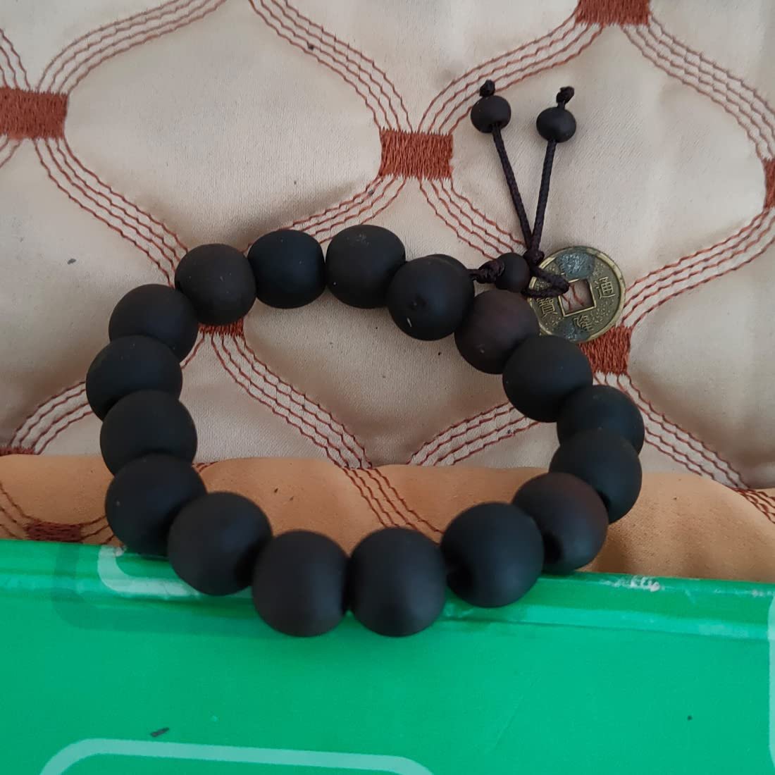 M Men Style Wooden Beaded Bracelet with Lucky Coin Charm Tibet Buddhist Adjustable Simple Knot Wrap Pull Tie Bracelets Wristbands For Men NewSBr202263 - Image 3