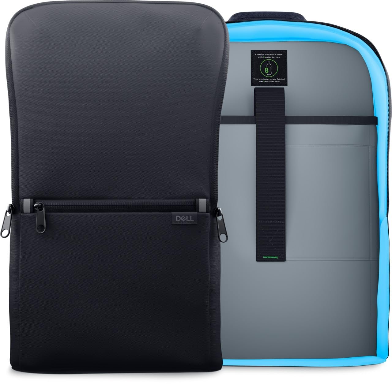 Dell EcoLoop CP3724 Laptop Backpack |Water-Resistant Recycled Polyester | Lightweight Design, Padded Compartment, Anti-Scratch Lining & Comfortable Shoulder Straps - Image 3