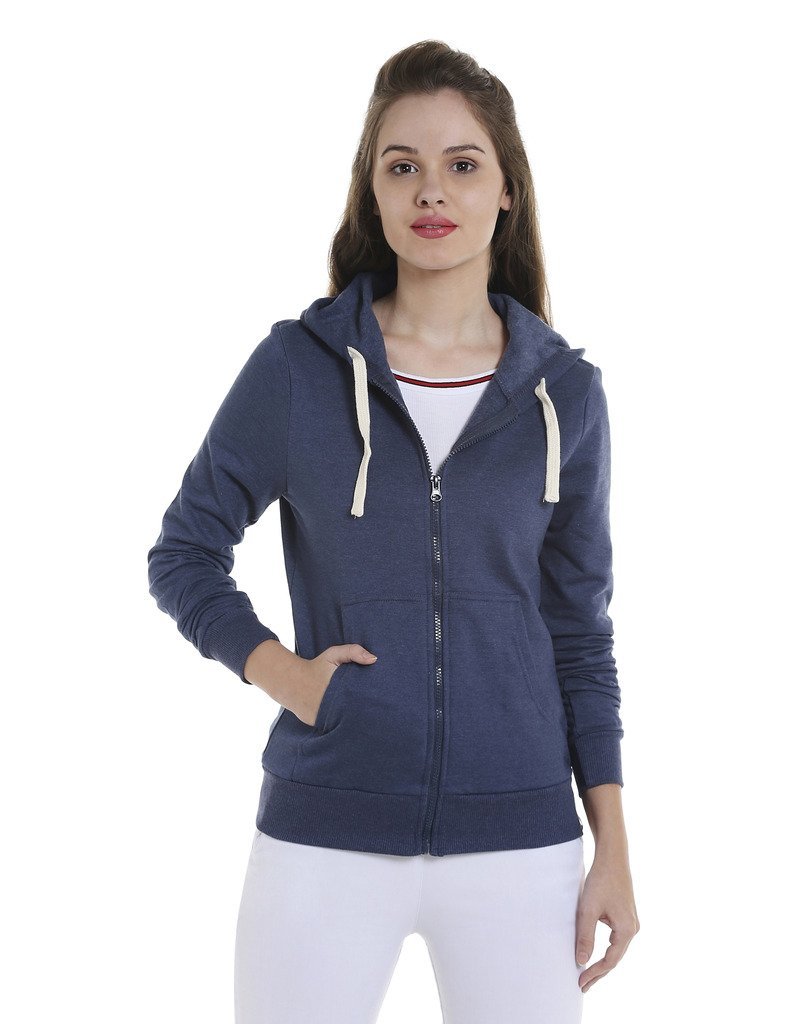 Campus Sutra Women's Colorblock Sweatshirt with Ribbed Hem for Casual Wear | Low-High Neck | Long Sleeve | Button Closure | Cotton Sweatshirt Crafted with Comfort Fit for Everyday Wear