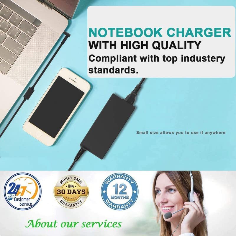 19V 3.42A 65W Laptop Charger for Acer Aspire E5-571 E5-571G E5-571G E5-571P Pin Size 5.5MM X 1.7MM Yellow Pin Laptop Charger with 1.5 Meter Power Cable - Image 9