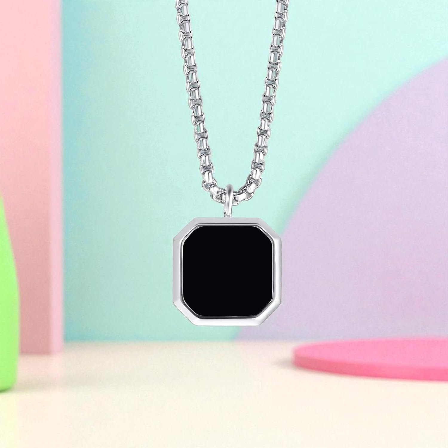 Pendant Chain for Men & Women | Minimalist Unisex Men Jewellery | Stainless Steel Chain | Gift for Birthday, Anniversary, Valentine’s Day - Image 5