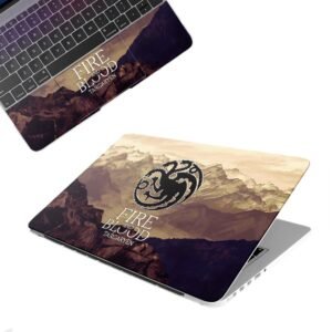 Game of Thrones D3 Top+Wrist Pad Vinyl Laptop Skin/Sticker/Cover Upto 15.6 Inches Laptops Laminated-Removable-HD Quality Compatible for Hp-Dell-Sony-Lenovo-Asus etc.(15x10 Inches)