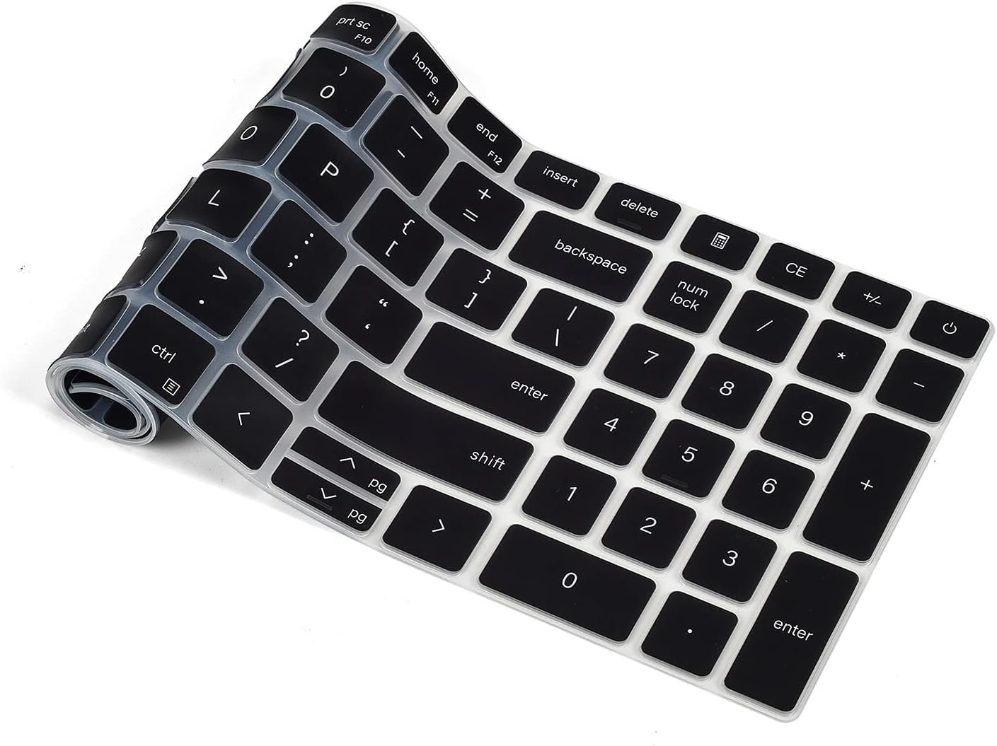 PaperFilm Keyboard Cover for 2024 2023 Dell Inspiron 15 3510 3511 3515 3520 3525 3530 3535 5510 5515 5518 15.6 / Dell Vostro 15 3510 3520 5510 5515 15.6 / Latitude 3520 15.6 Laptop Skin -Black - Image 6