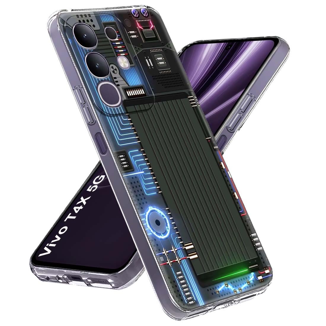 Fashionury Designer Soft Back Cover Case Compatible for Vivo T4x 5G, Printed,Transparent,Flexible, Silicon for Vivo T4x 5G -D1085 - Image 2