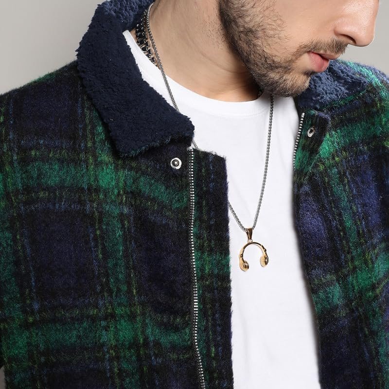 Campus Sutra Men's Jacket With Fleece Collar For Casual Wear | Spread Collar | Long Sleeve | Zipper Closure | Cotton Jacket Crafted With Comfort Fit For Everyday Wear - Image 7