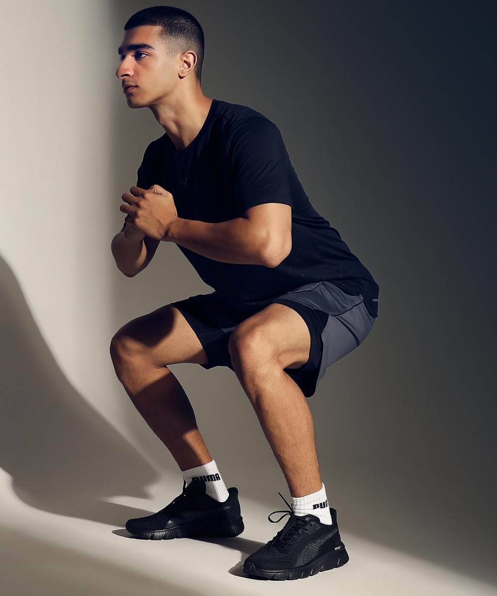 Puma , Men, Softride Pro Dynamic Flex Mo, Black-Flat Dark Gray-Flat Medium Gray, Running Shoe, 9UK, (31181101) - Image 5